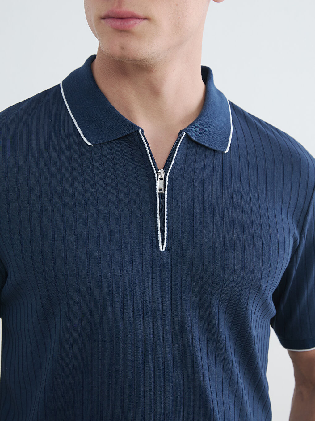 Polo Collar Men's T-Shirt-2