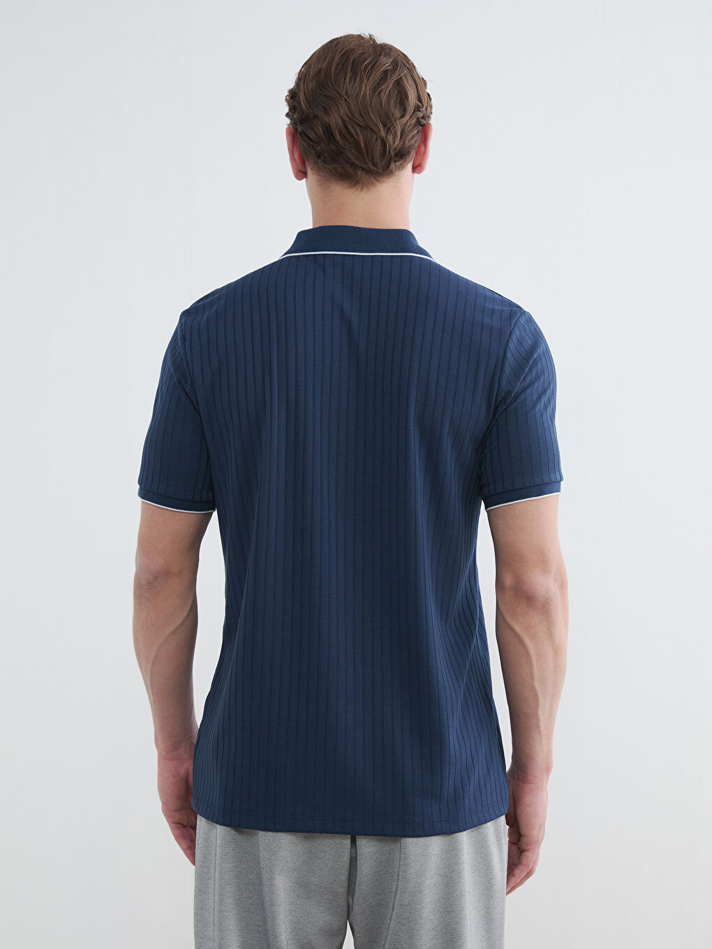 Polo Collar Men's T-Shirt-3