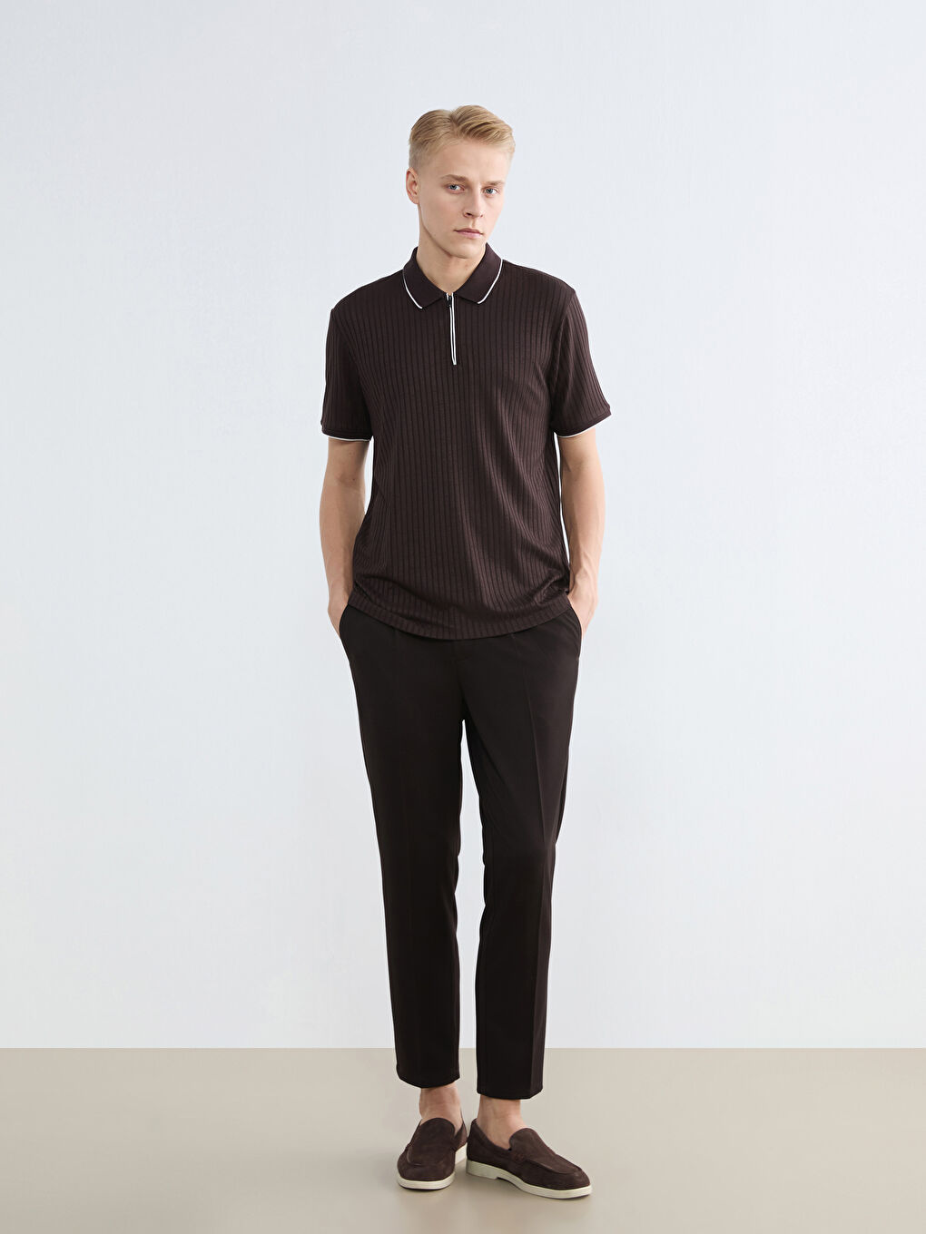 поло жағалы ерлер футболкасы-1