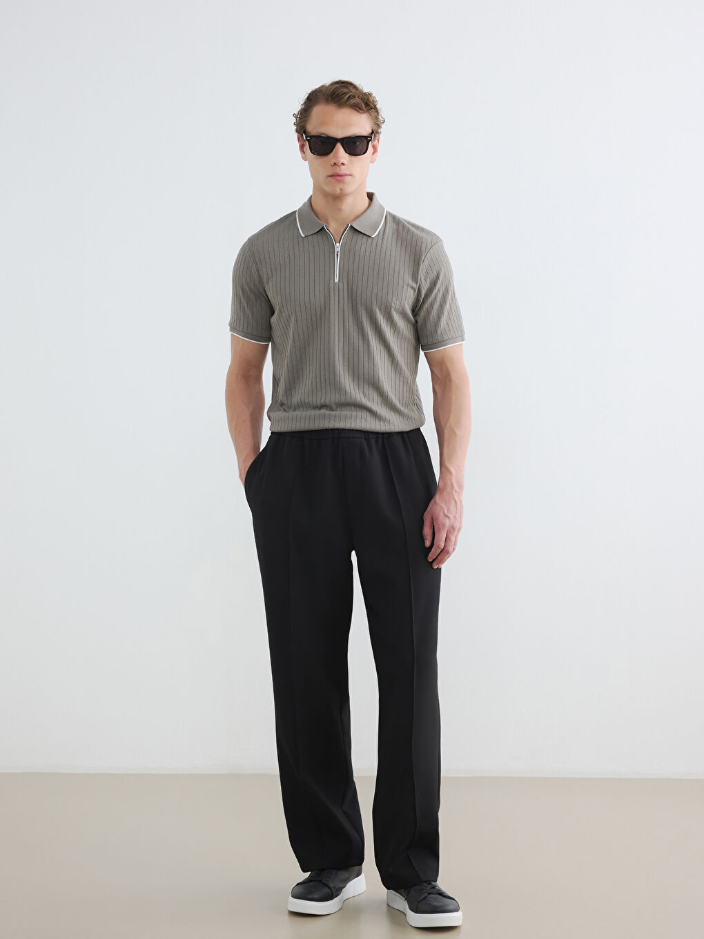 Polo Collar Men's T-Shirt-1