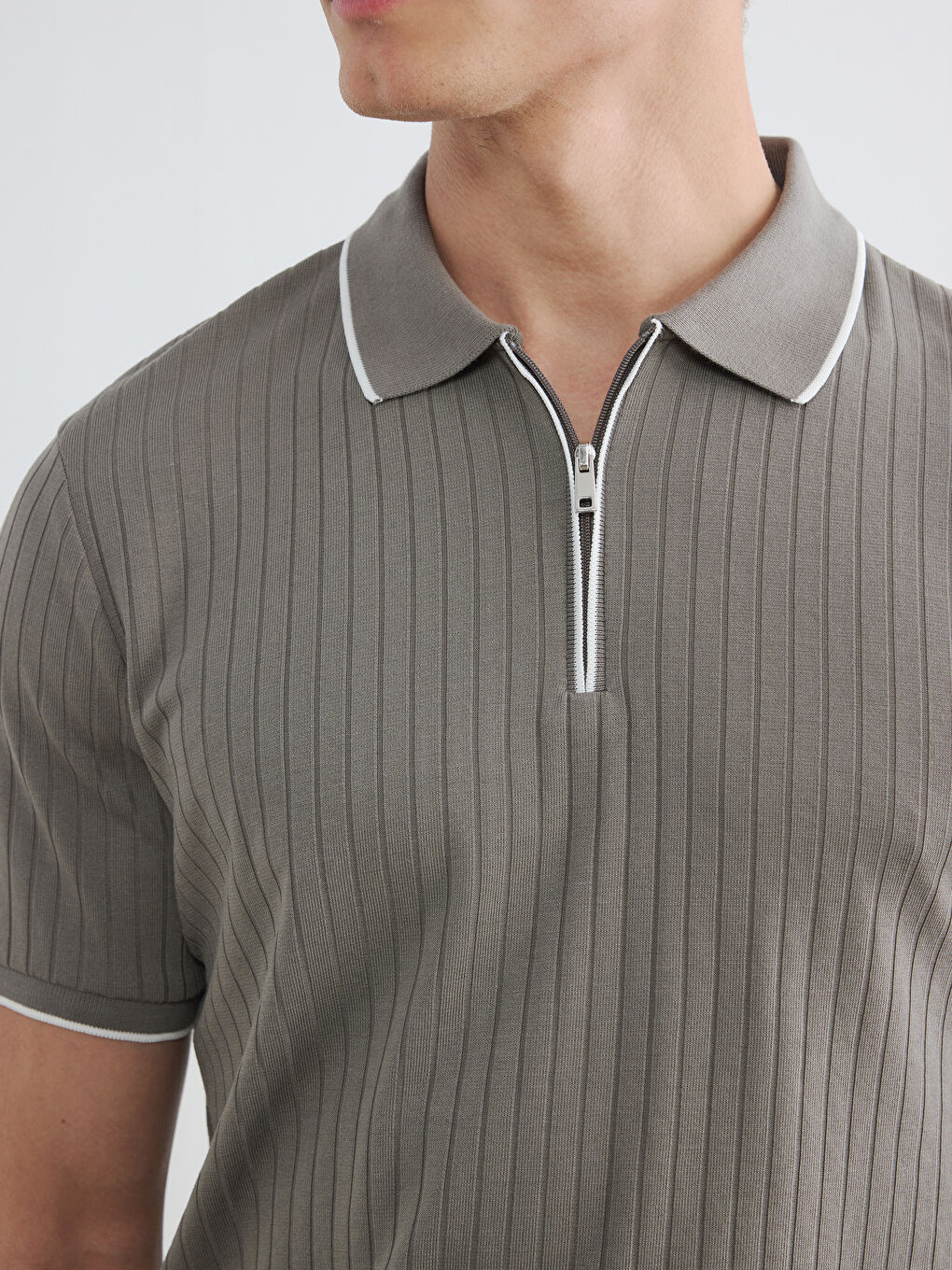 Polo Collar Men's T-Shirt-2