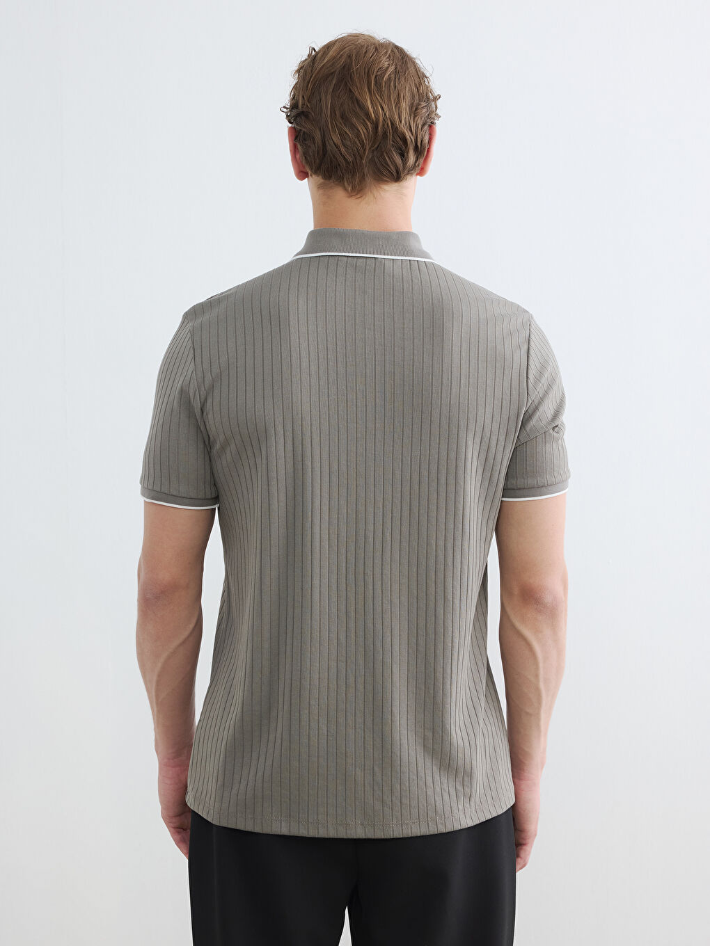 Polo Collar Men's T-Shirt-3