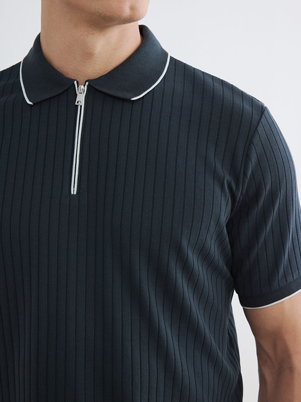 Polo Collar Men's T-Shirt-2
