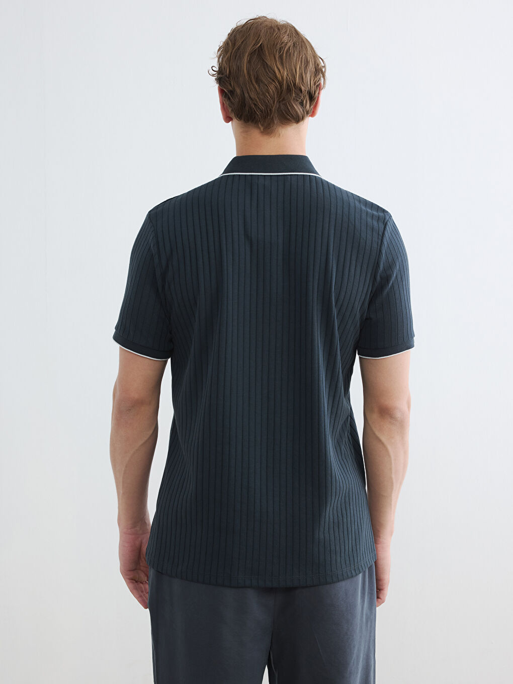 Polo Collar Men's T-Shirt-3