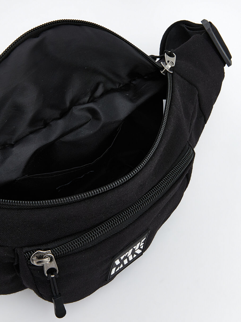 Siyah Baskılı Erkek Bel Çantası-2