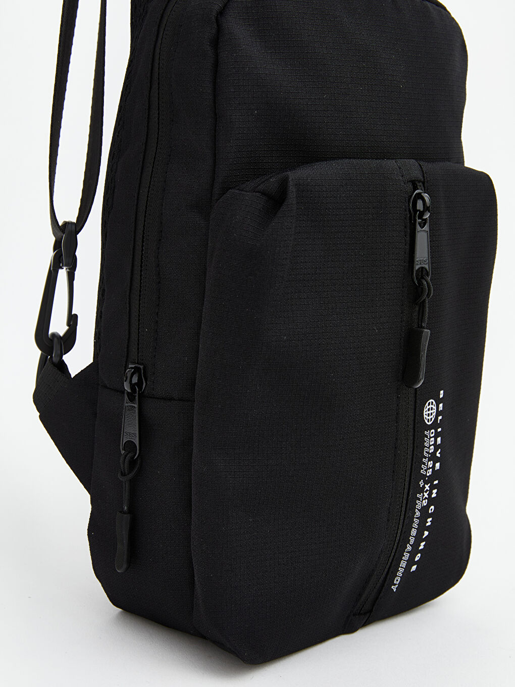 მამაკაცები შავი Sling ჩანთა-2