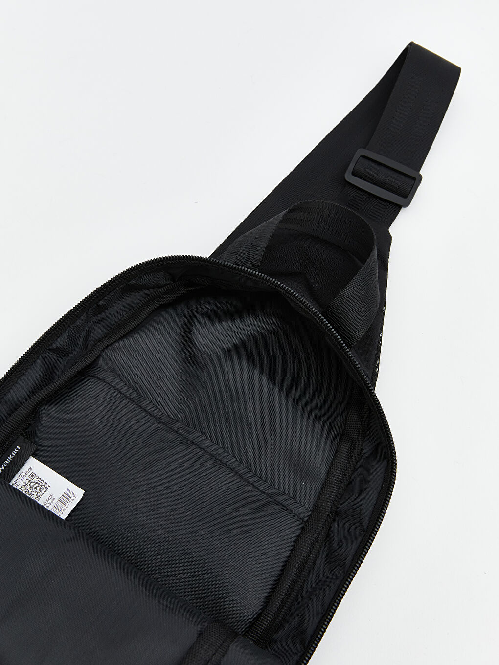 მამაკაცები შავი Sling ჩანთა-3