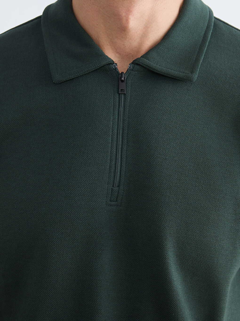 Yeşil Polo Yaka Erkek Tişört-2