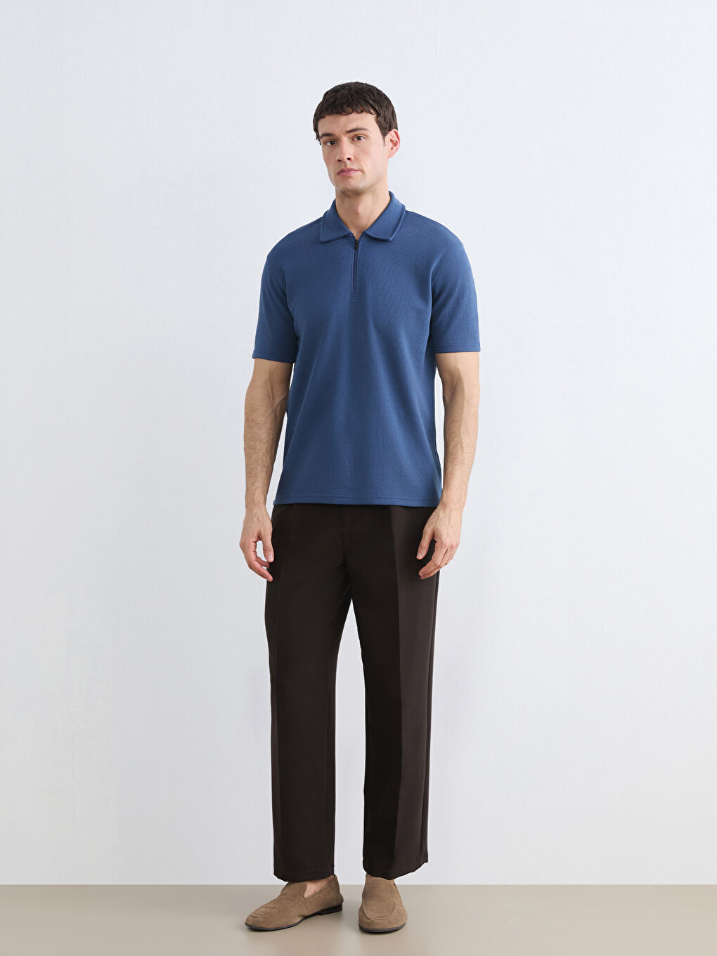 Футболка з коміром поло для чоловіків-1