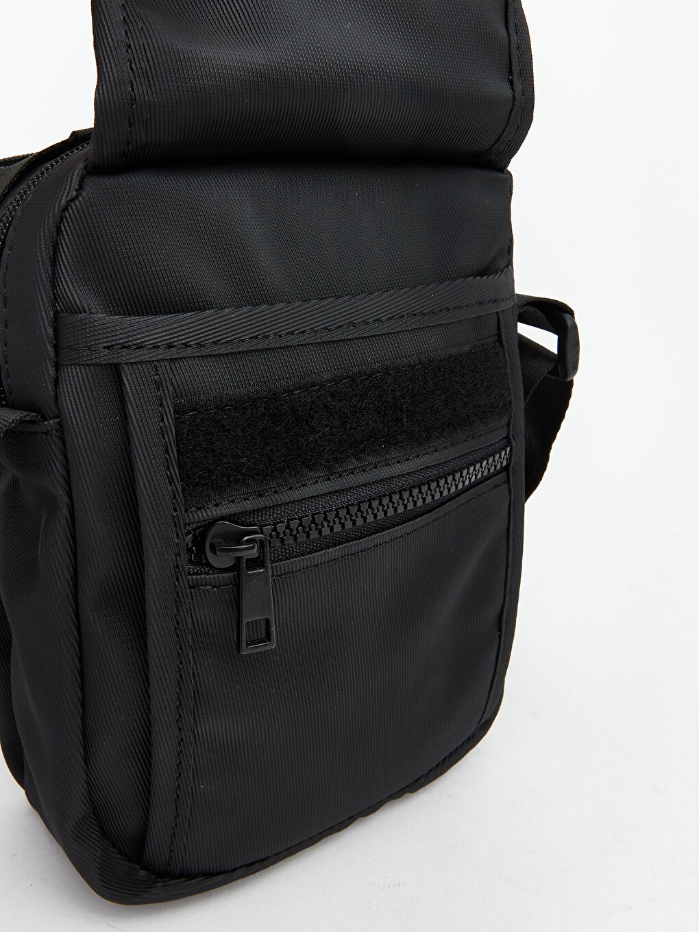Siyah Fermuarlı Erkek Omuz Çantası-2