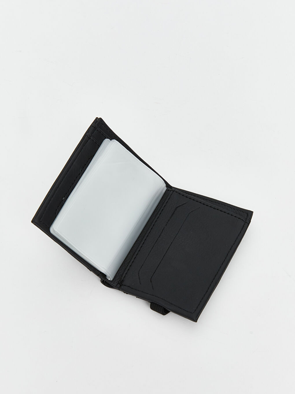 Siyah Deri Görünümlü Erkek Kartlık-2