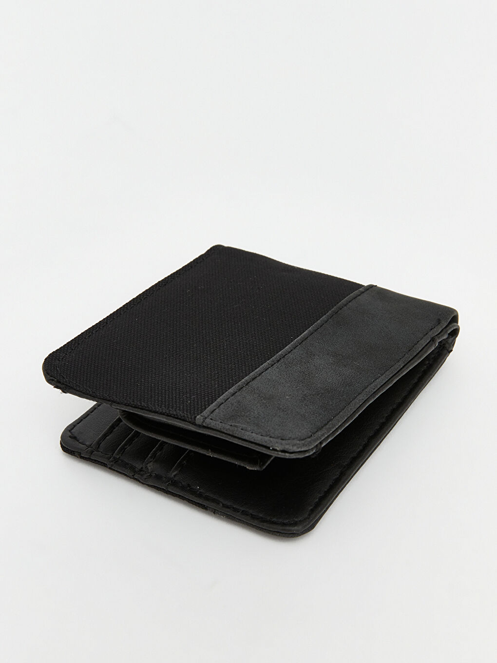 Siyah Deri Görünümlü Erkek Cüzdan-1