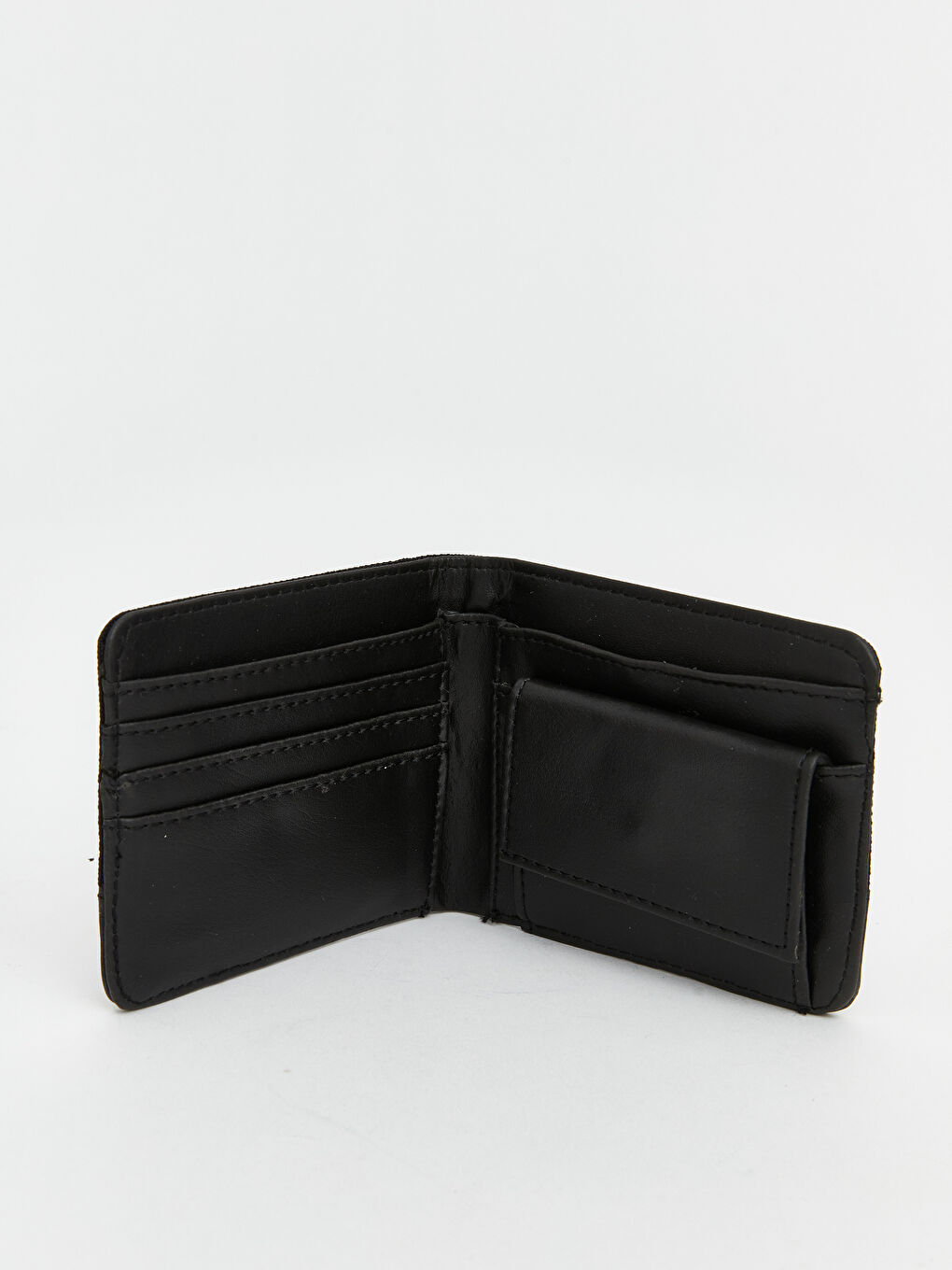 Siyah Deri Görünümlü Erkek Cüzdan-2