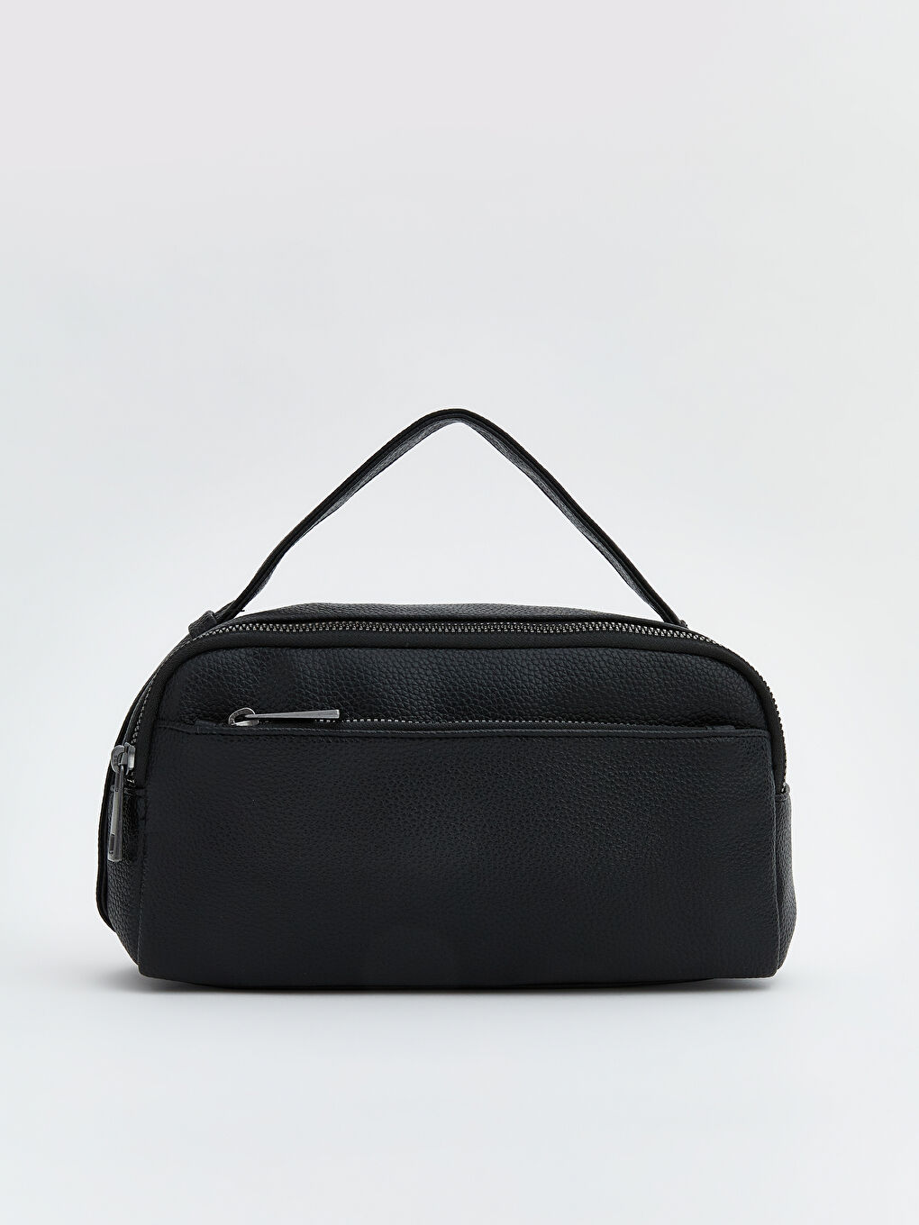 Siyah Deri Görünümlü Erkek El Çantası