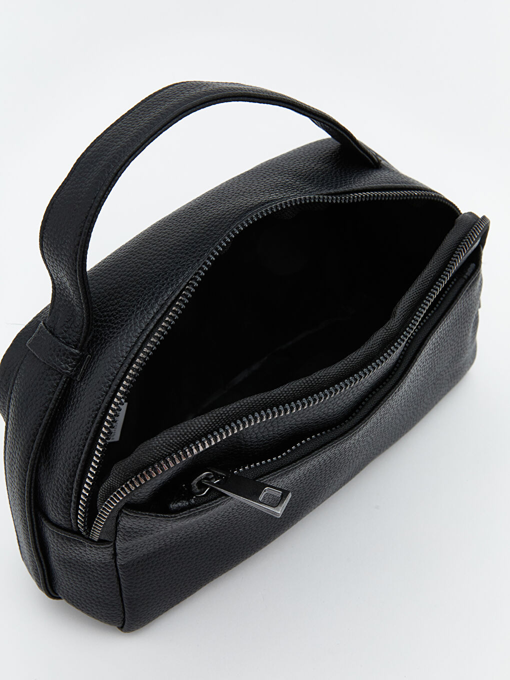 Siyah Deri Görünümlü Erkek El Çantası-3