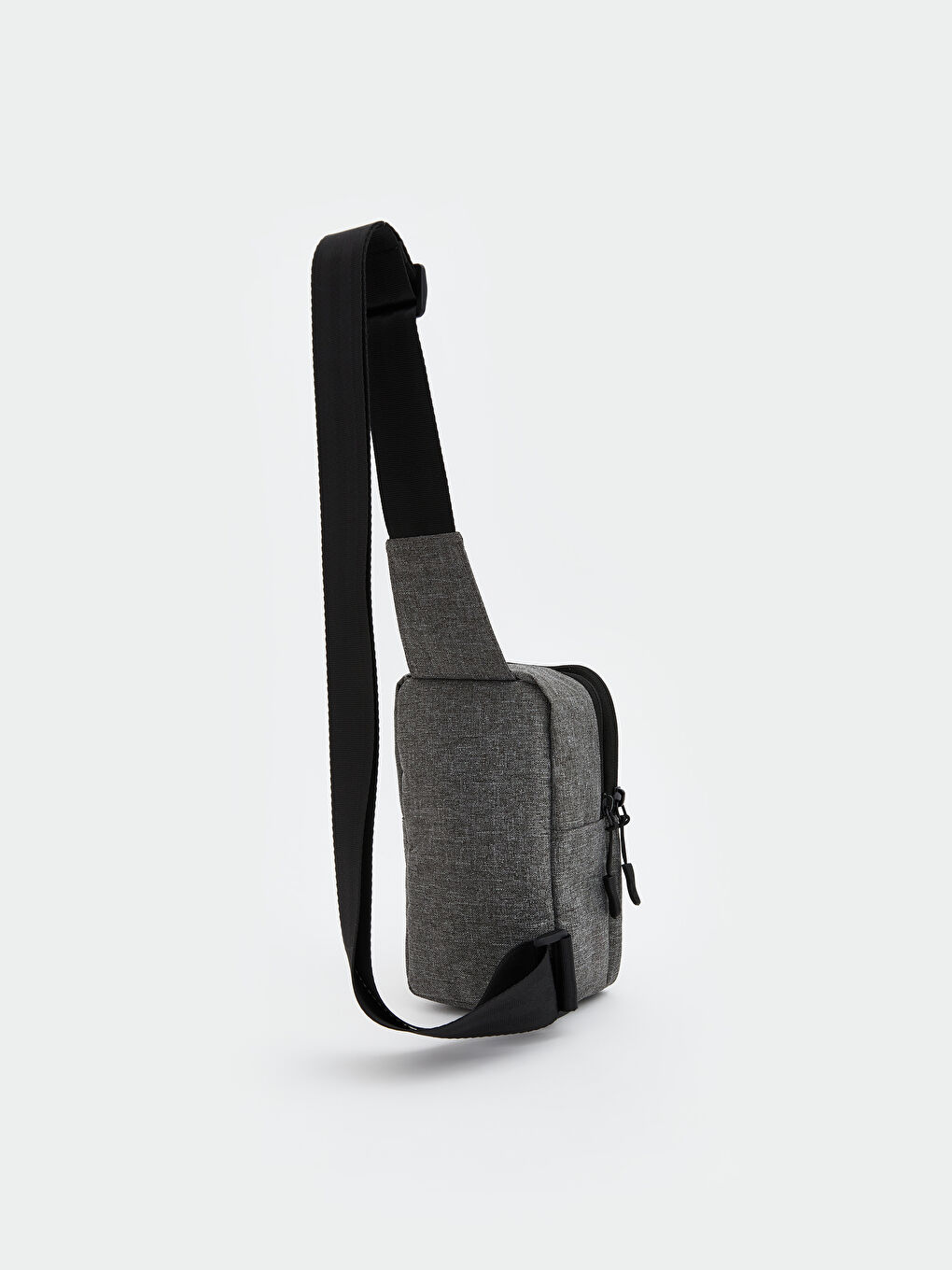 Gri Baskılı Erkek Göğüs Çantası-1