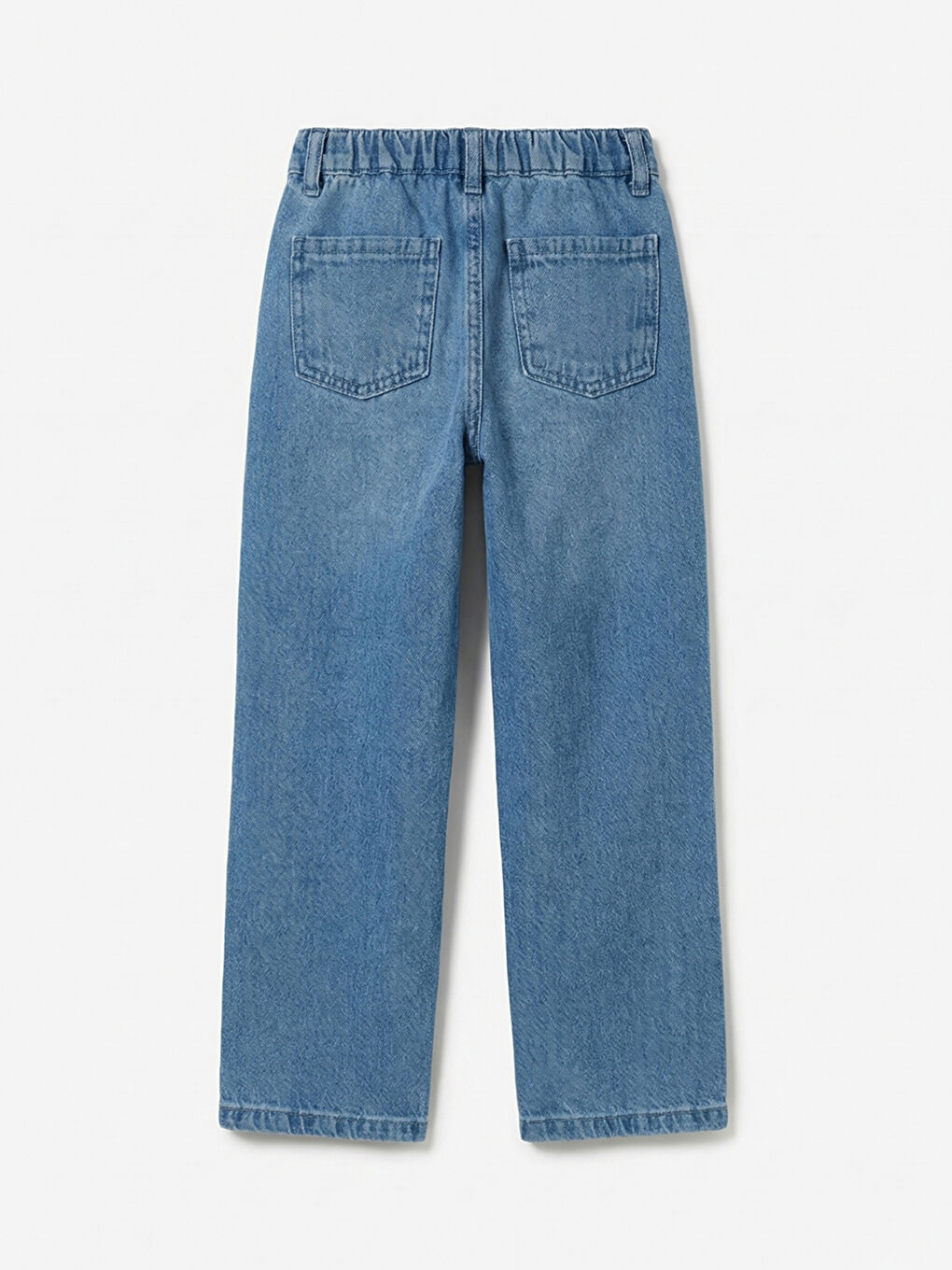 İndigo Nakışlı Kız Çocuk Jean Pantolon-1