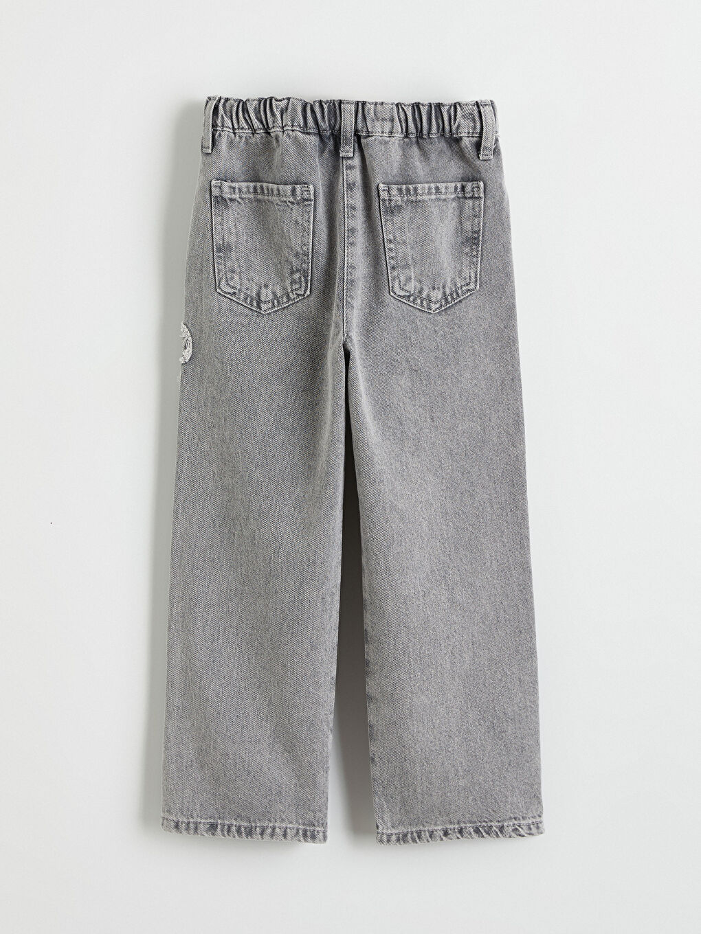 Karışık Regular Fit Nakışlı Kız Çocuk Jean Pantolon-2