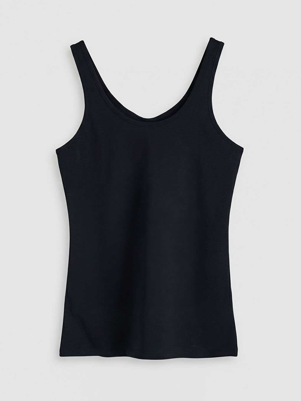 Beyaz U Yaka Askılı Kadın Atlet 2'li-3