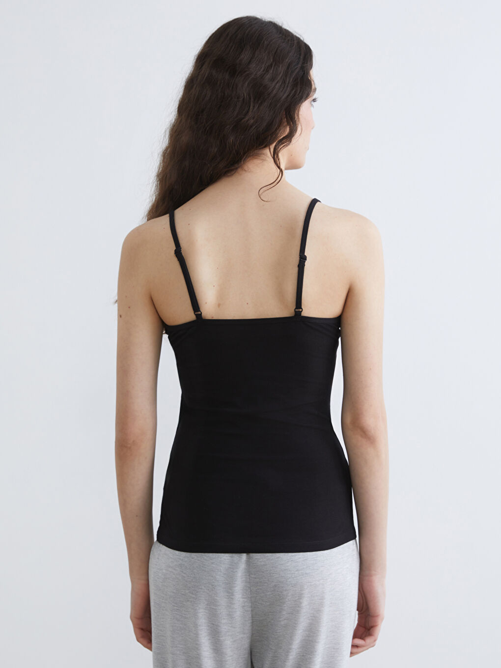 Women's V-Neck Camisole with Lace Detail-3