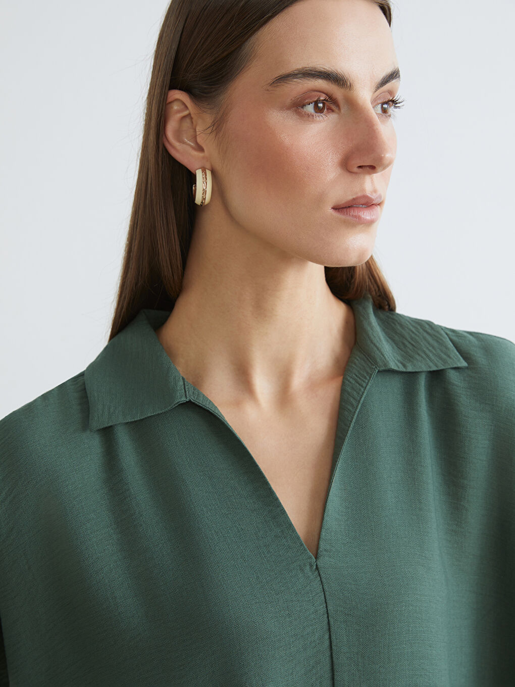 Collared Neck Women's Dress-2