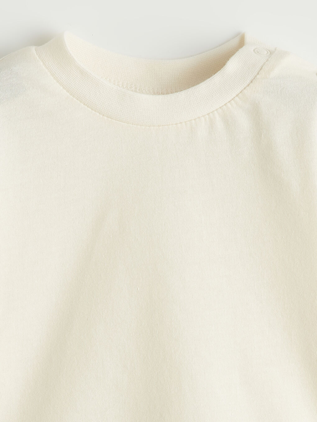 Ekru Mickey Mouse Baskılı Erkek Bebek Salopet ve Tişört-4