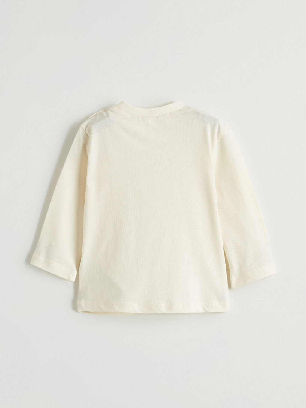 Ekru Mickey Mouse Baskılı Erkek Bebek Salopet ve Tişört-5