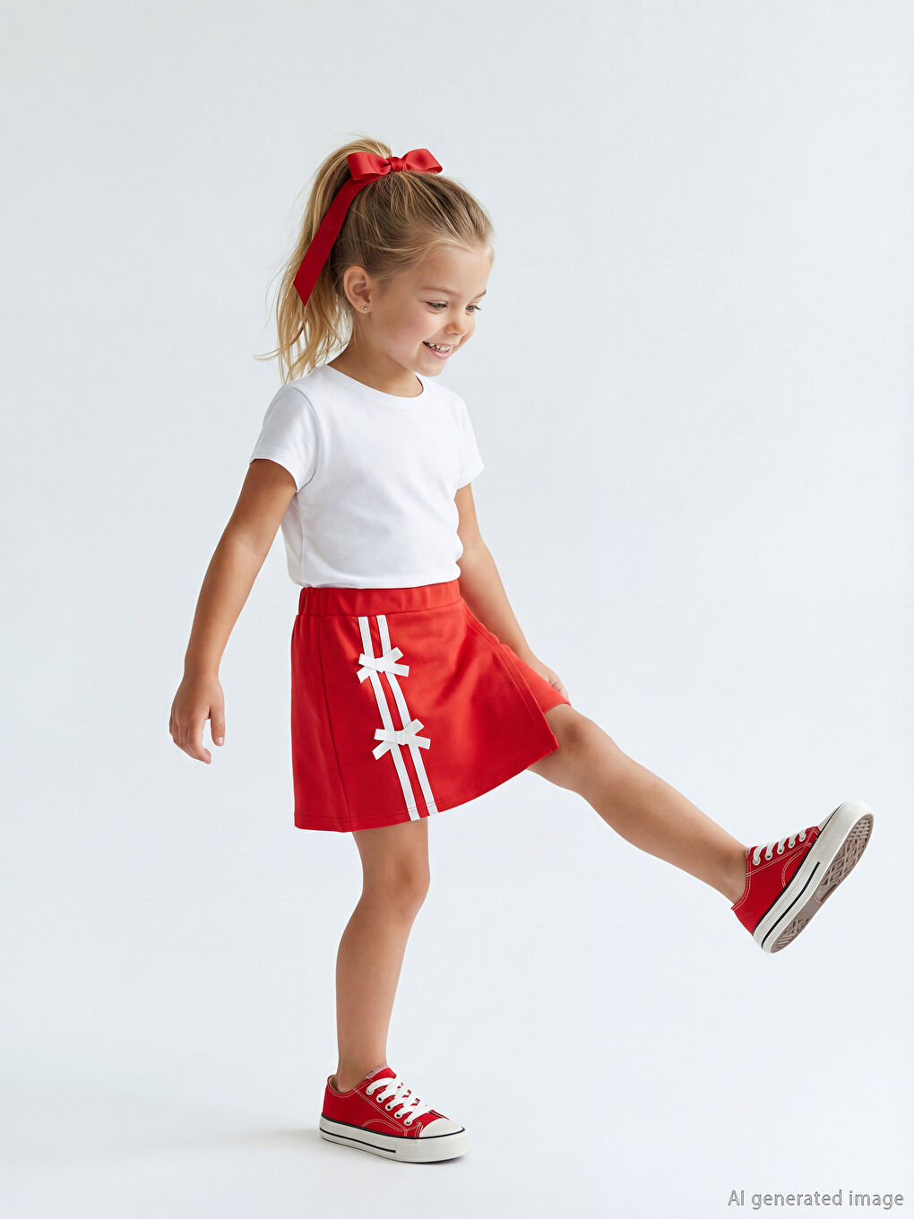 Striped Girls' Skort