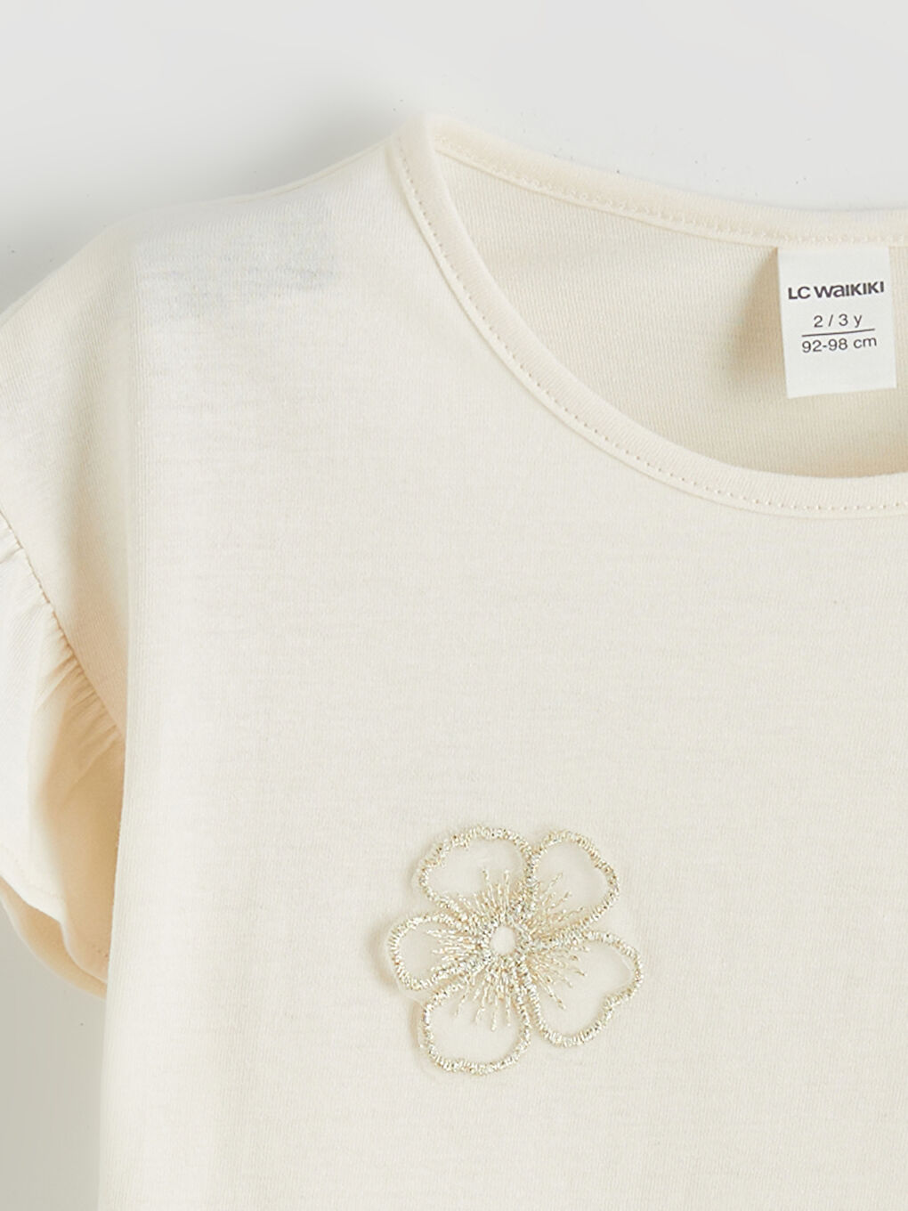 Girls' T-shirt with Bicycle Print-1