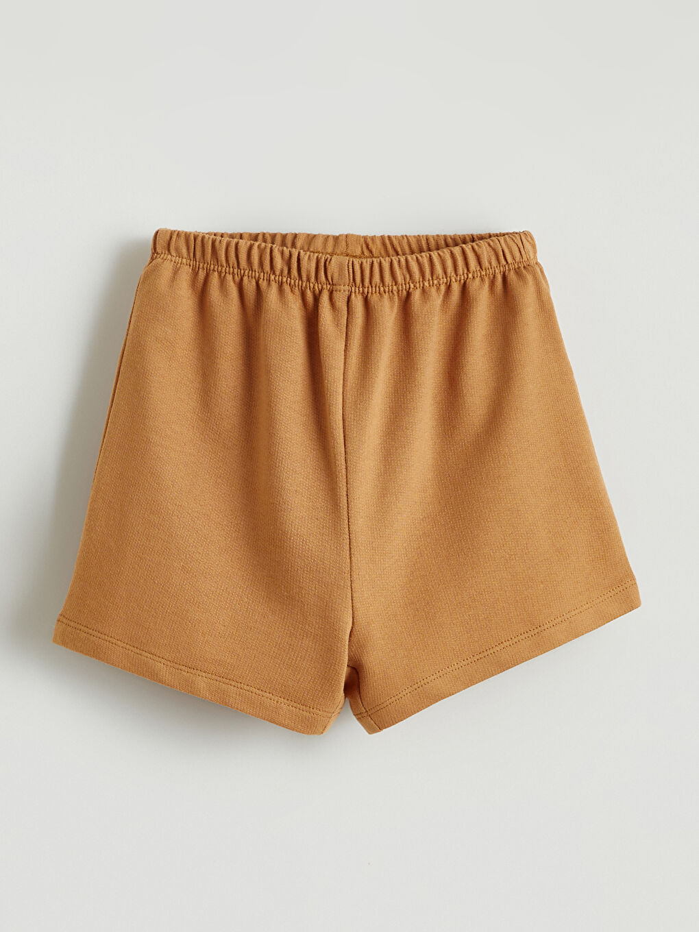 Ekru Bisiklet Yaka Erkek Bebek Tişört ve Şort-4