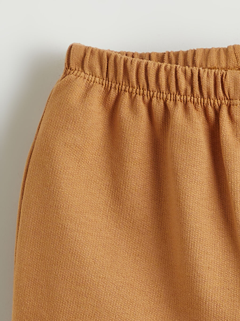 Ekru Bisiklet Yaka Erkek Bebek Tişört ve Şort-5