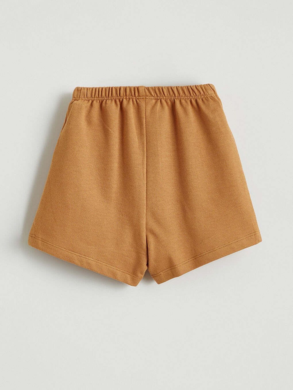 Ekru Bisiklet Yaka Erkek Bebek Tişört ve Şort-6