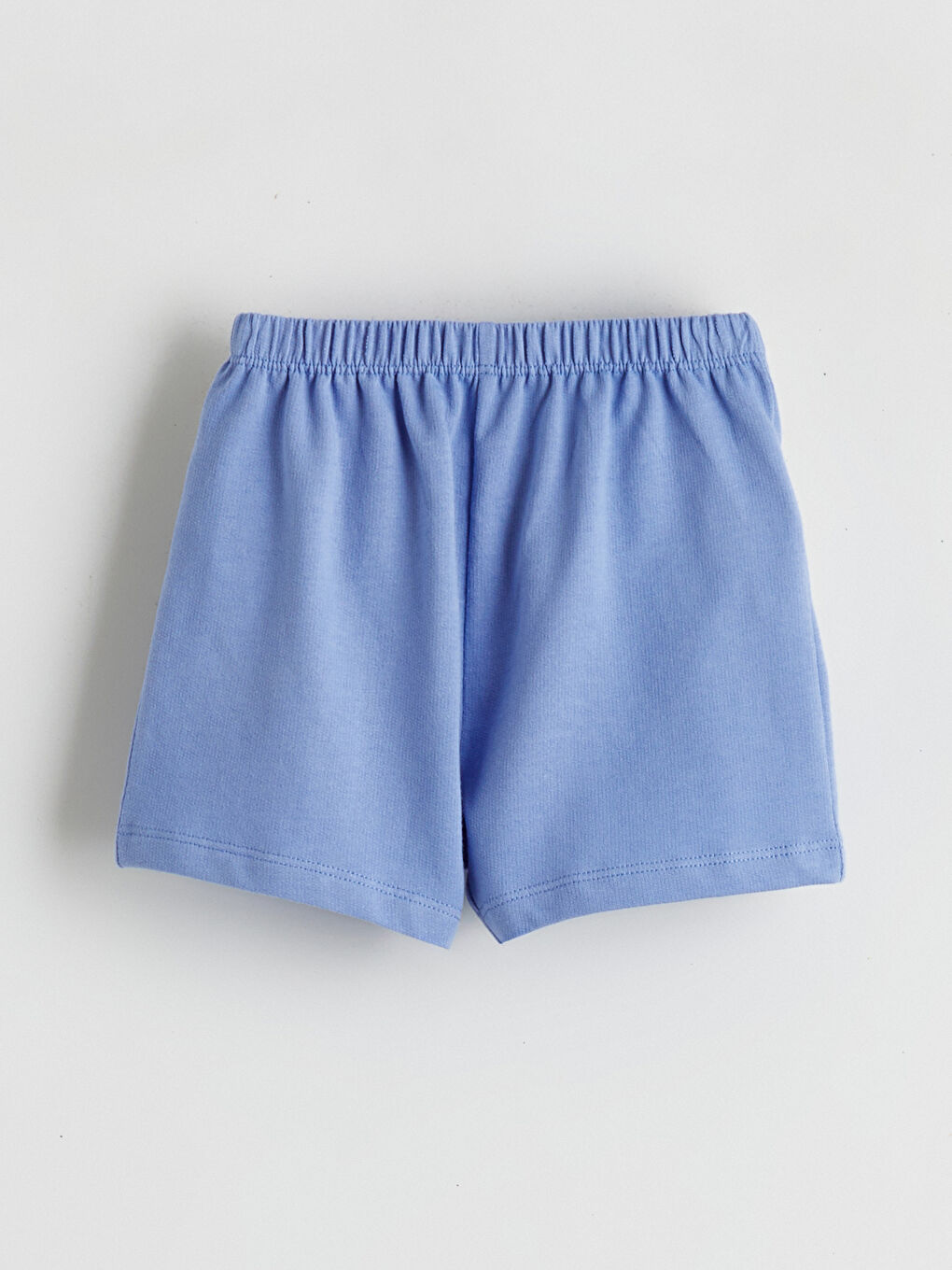 Ekru Bisiklet Yaka Erkek Bebek Tişört ve Şort-4