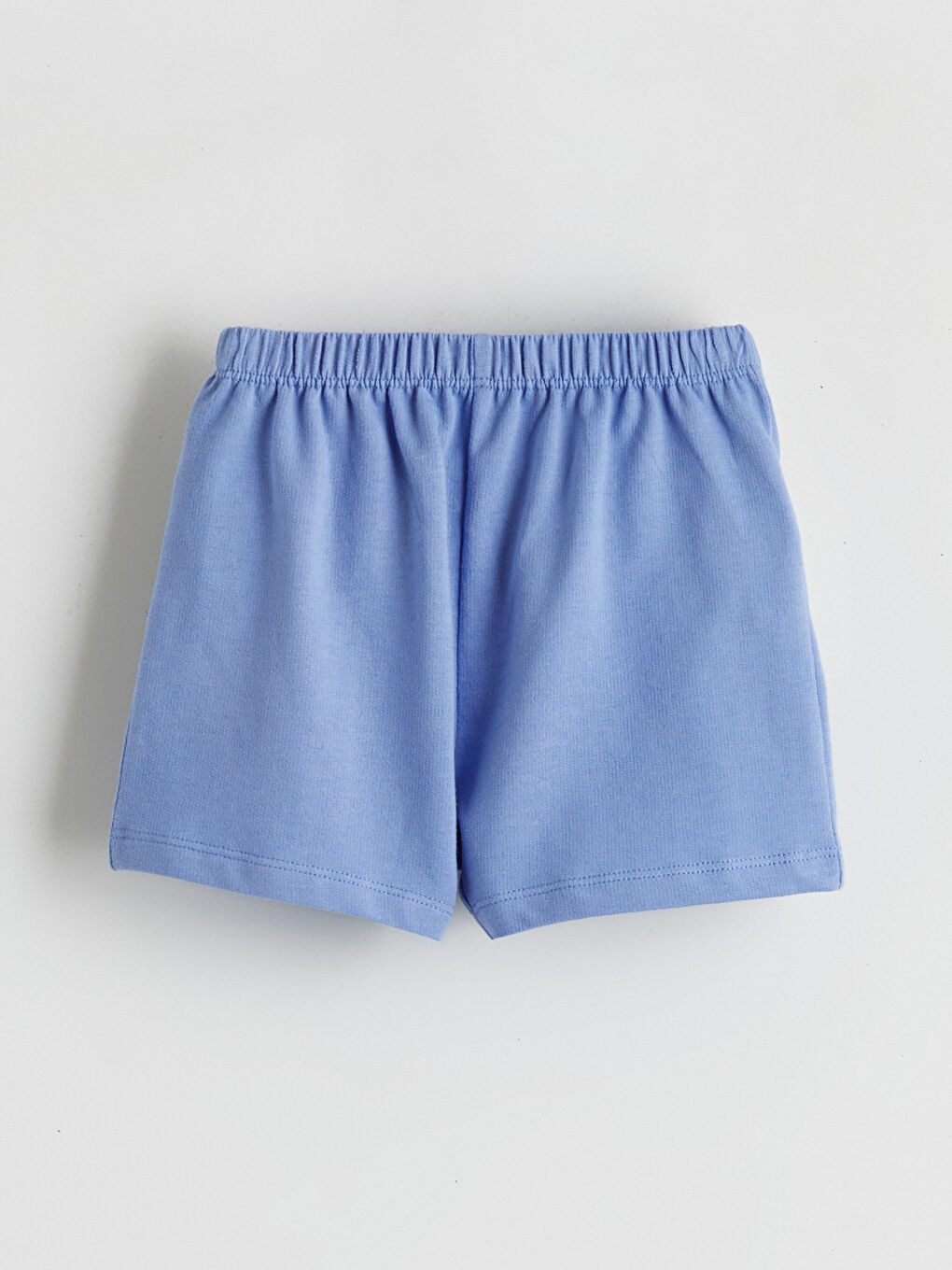 Ekru Bisiklet Yaka Erkek Bebek Tişört ve Şort-6