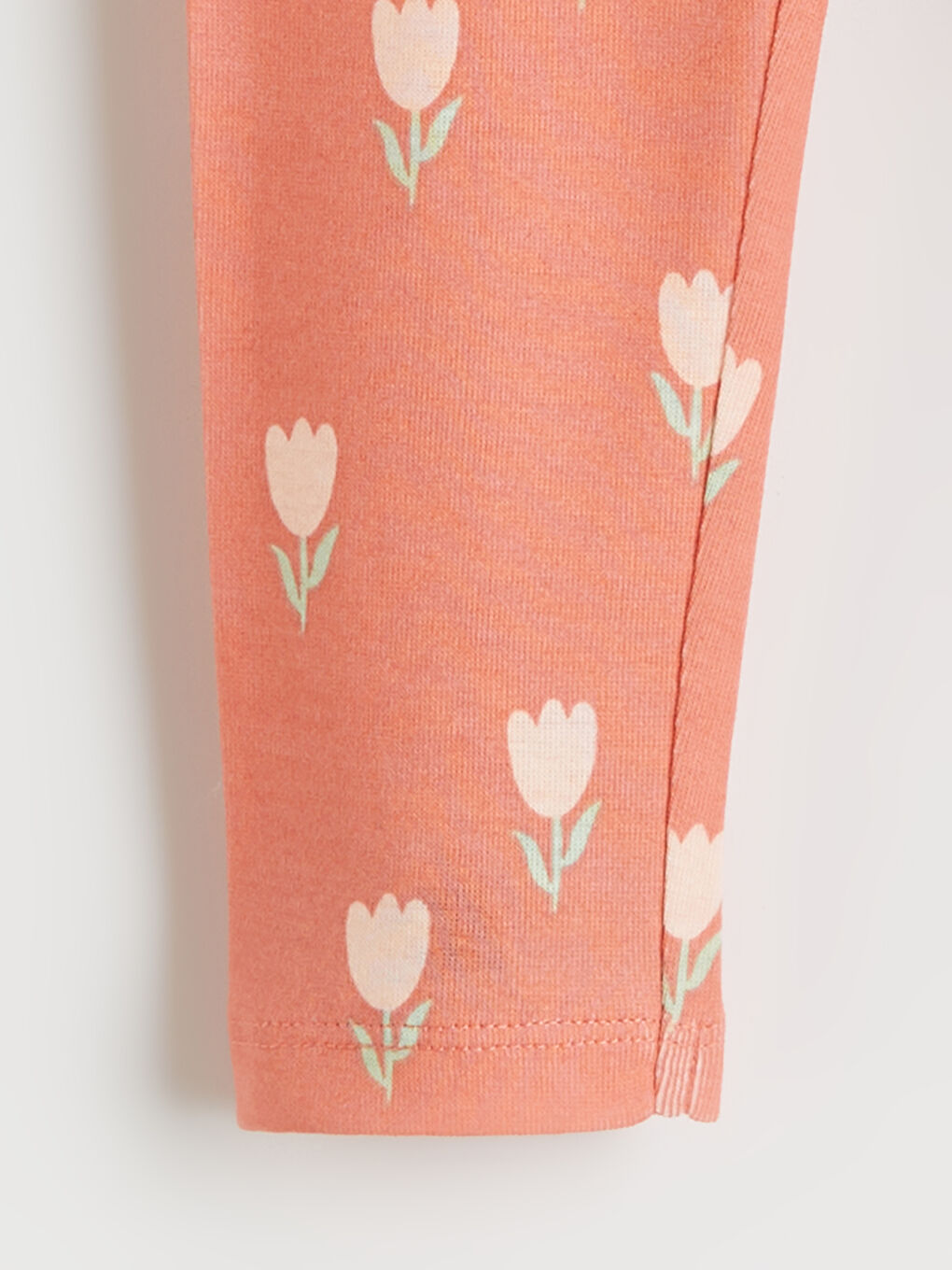 Floral-Print Baby Girl Blouse and Leggings Set-5