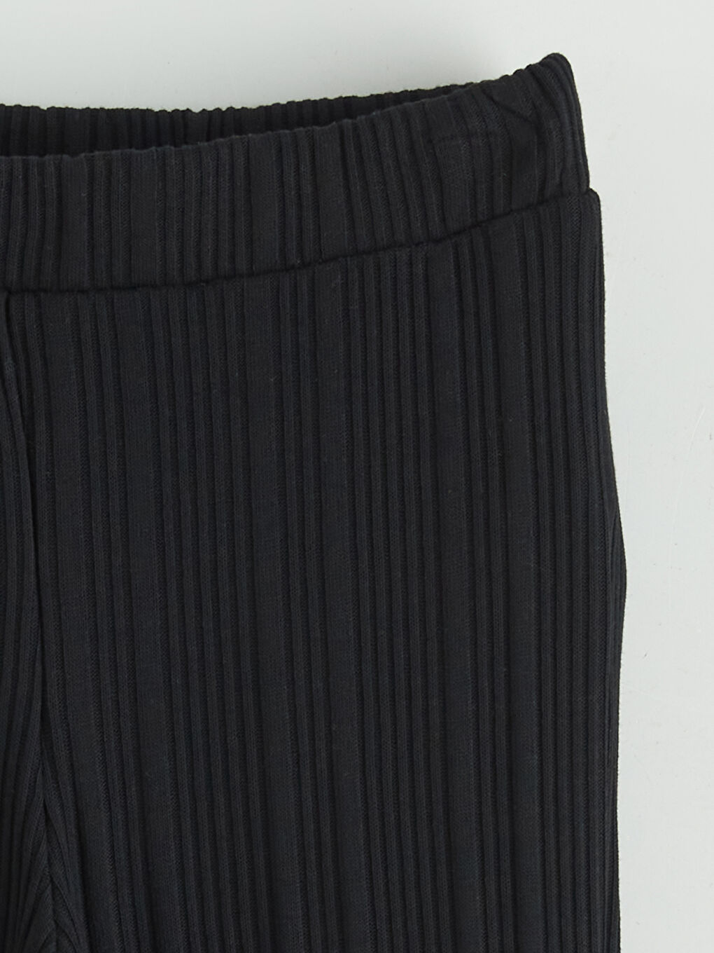 Siyah Fitilli İspanyol Paça Kız Çocuk Tayt-1