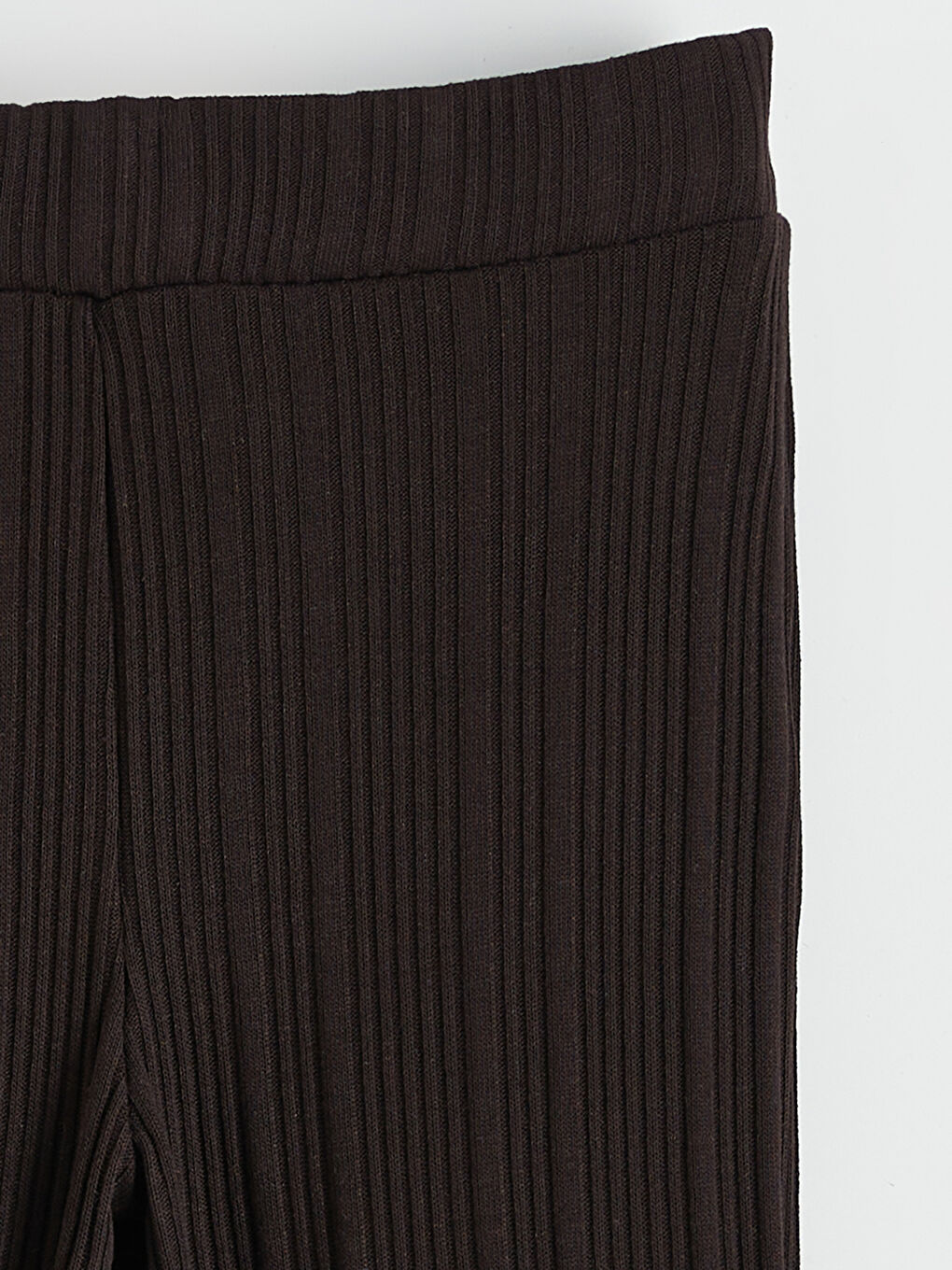 Kahverengi Fitilli İspanyol Paça Kız Çocuk Tayt-1