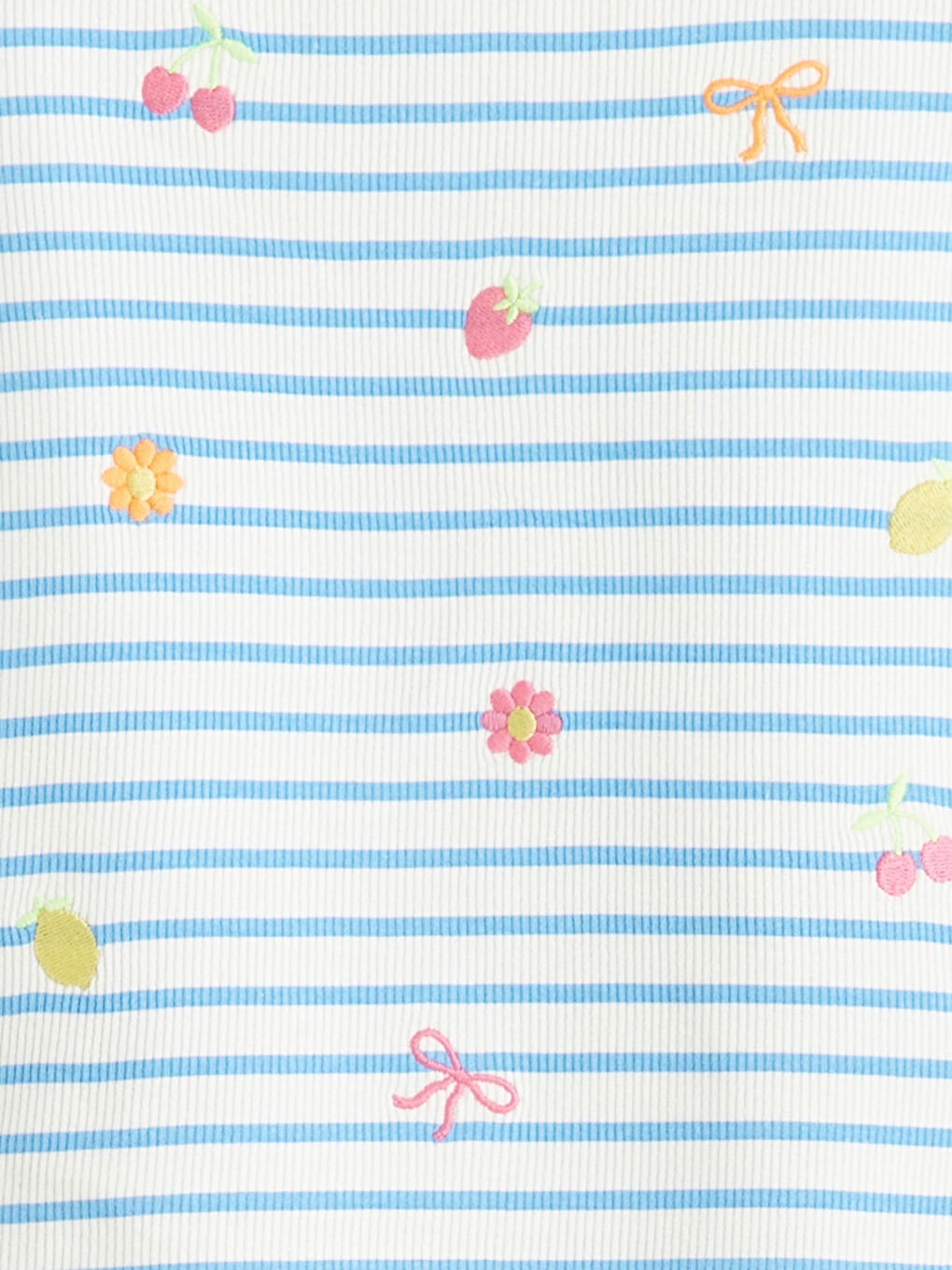 Девочки Голубой Футболка-1