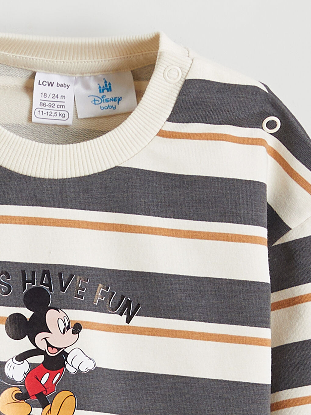 Baby Boys' Mickey Mouse Printed Sweatshirt and Sweatpants Set-2