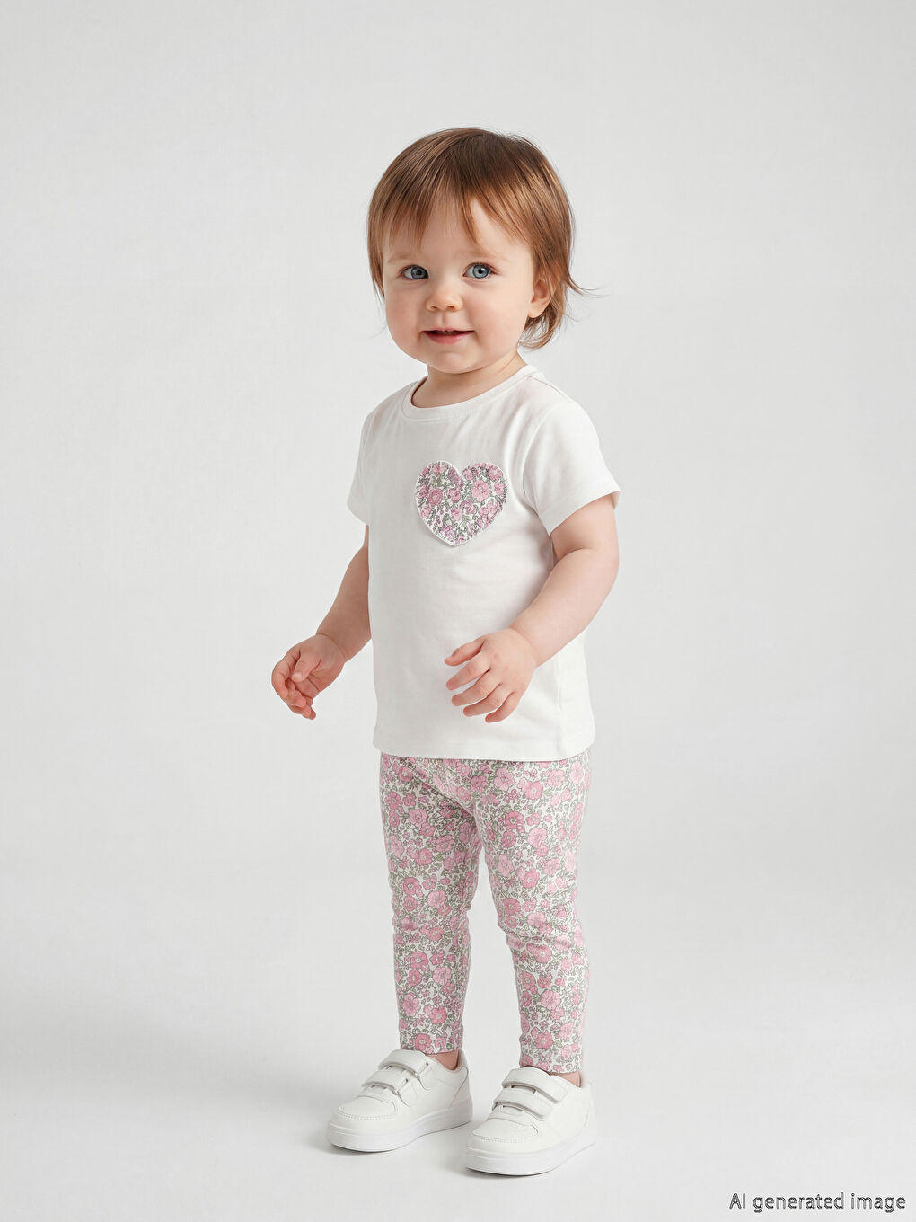 Футболка с круглым вырезом и леггинсы для девочек