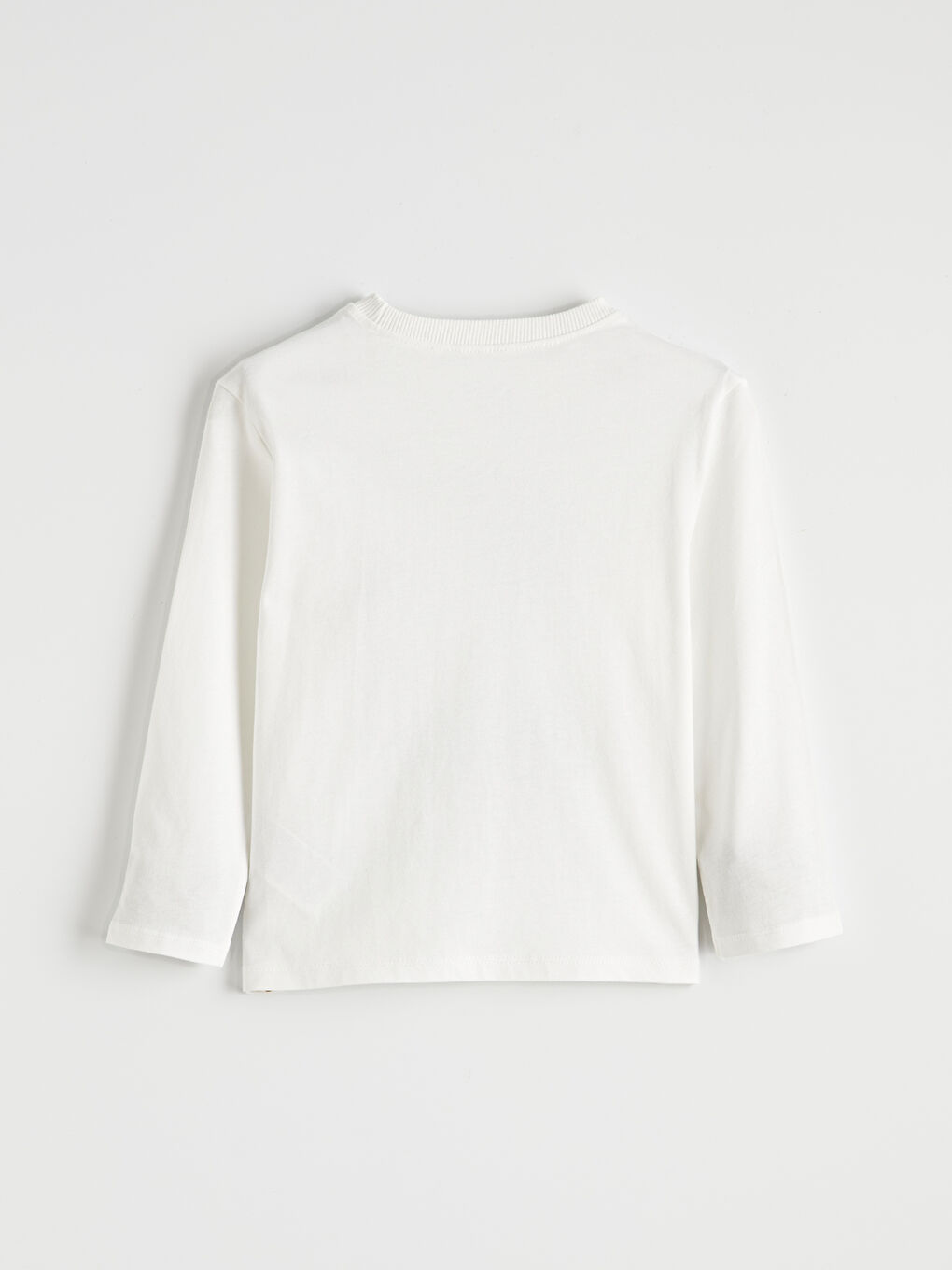 Ekru Bisiklet Yaka Atatürk Baskılı Erkek Çocuk Tişört-1