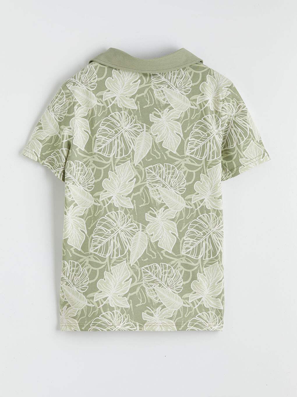 تيشيرت وشورت بنمط ياقة بولو للأولاد-4