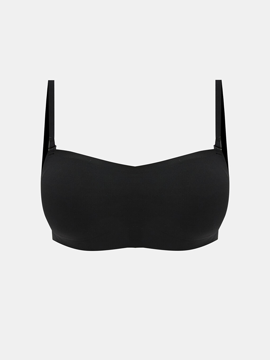 Siyah Balensiz Dolgusuz Straplez Sütyen	