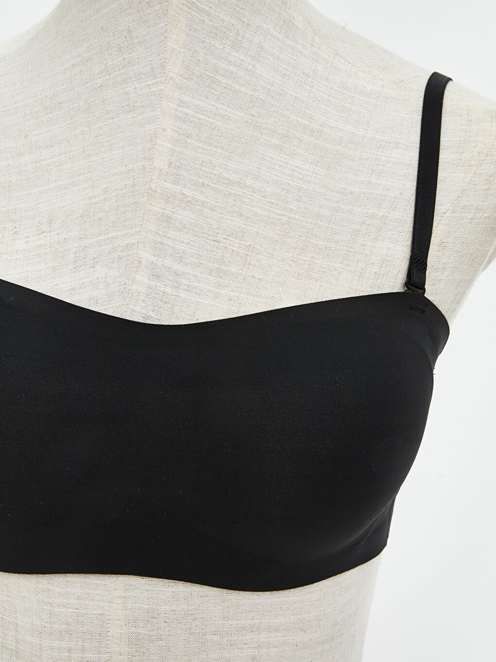 Siyah Balensiz Dolgusuz Straplez Sütyen	-2