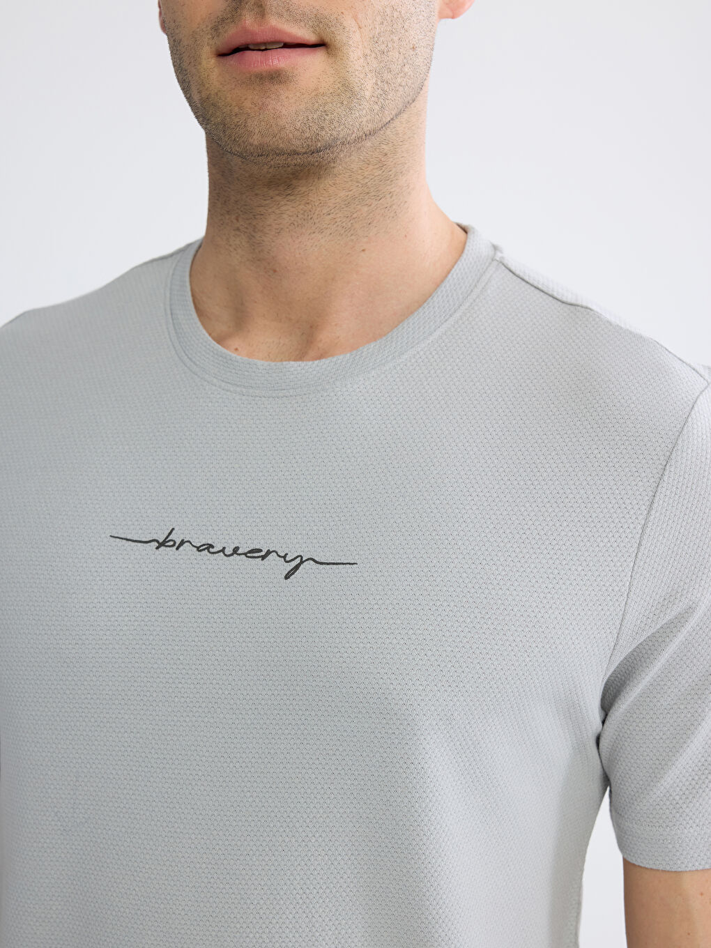 T-shirt homme en jersey à col rond-2