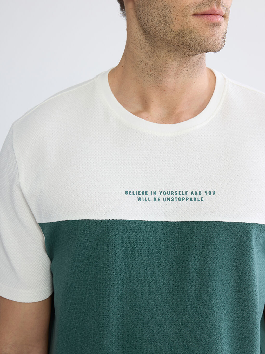 Crew Neck Short Sleeve Color Block Men's T-Shirt-6