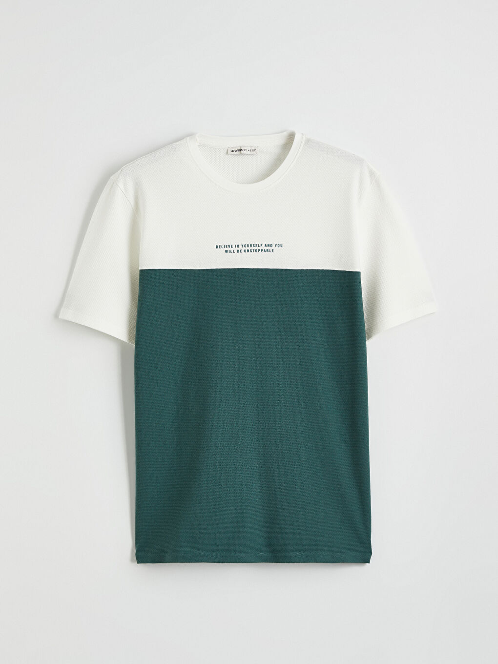 Crew Neck Short Sleeve Color Block Men's T-Shirt-8