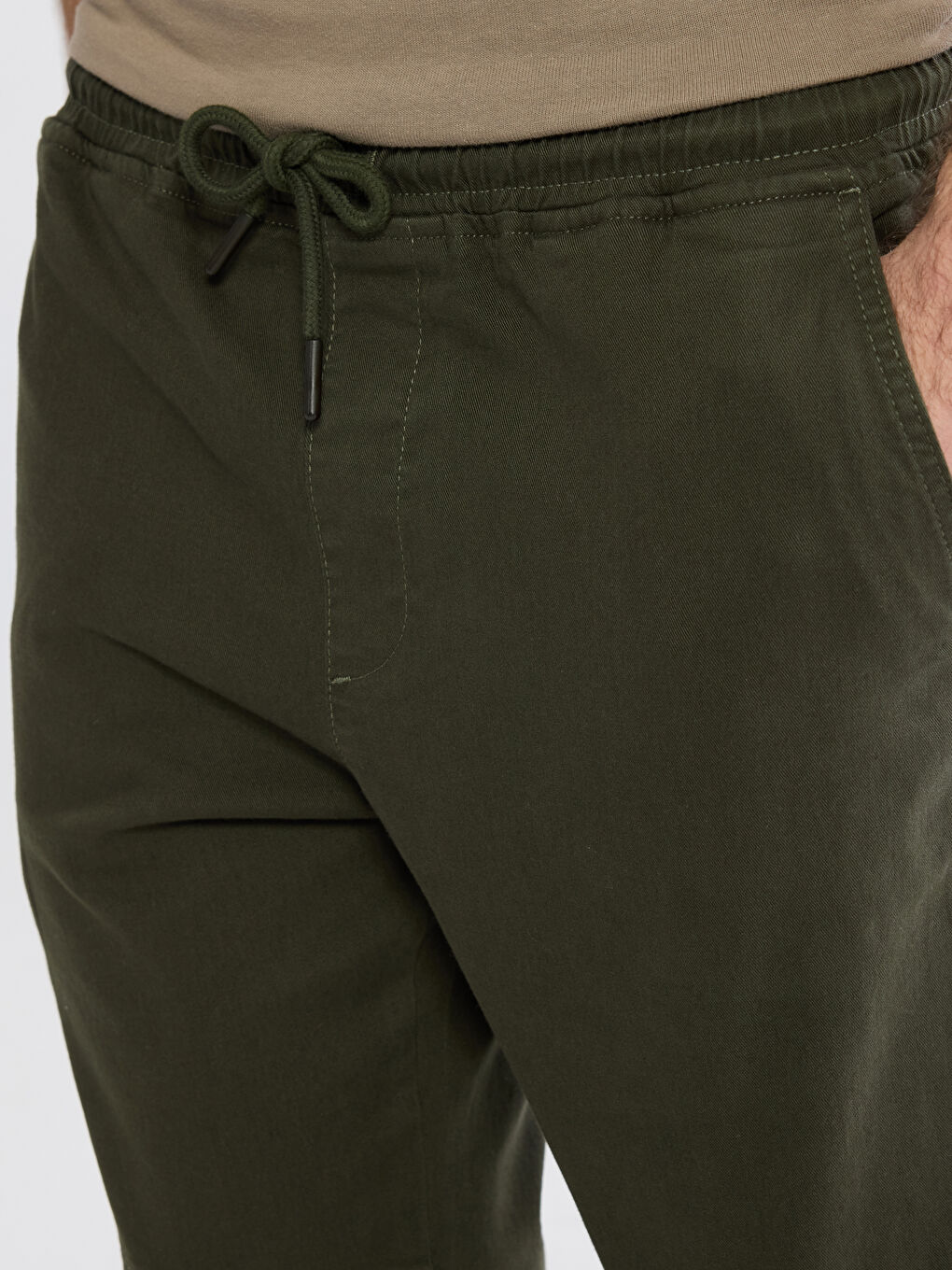 Man KHAKI Jogger Trousers-2