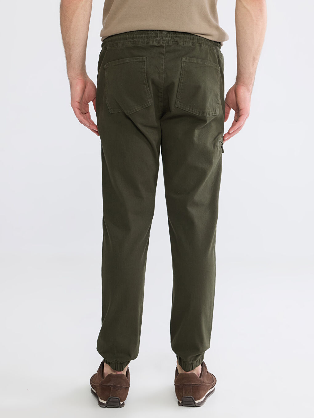 Man KHAKI Jogger Trousers-3
