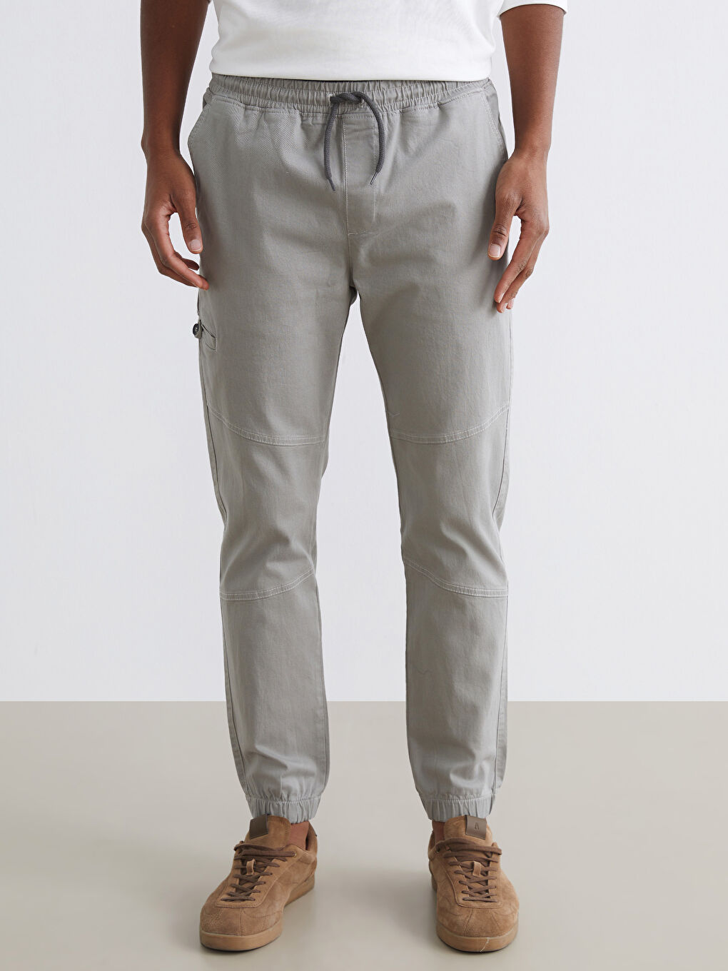 Man BEIGE Jogger Trousers-1
